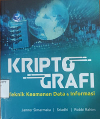Image of Kriptografi : teknik keamanan data dan informasi
